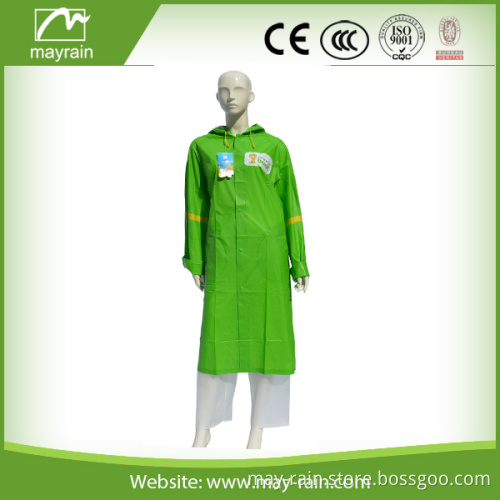 Cheap promotion custom printed pvc raincoat